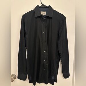 Ted Baker Endurance Black Dress Shirt 15.5 - 32/33 Medium (M)